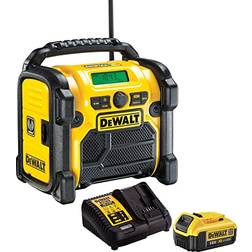 Dewalt DCR020 240V Compact DAB Radio with 1 x 4.0Ah Battery & Charger