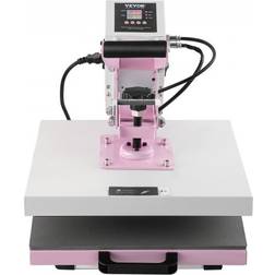 VEVOR Heat Press Machine 15x15 in Slide Out Transfer Machine T-Shirts Pink