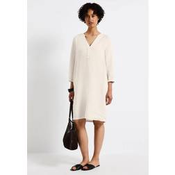 Street One Frauen Tunika-Kleid aus Leinen - Beige