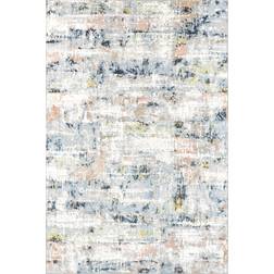 Rugs Usa Patty Washable Rainy Days 8'10" x 12" Rug Blue, Multicolor 106x144"