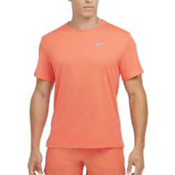 Nike Miler Dri-FIT UV Short Sleeve Running Top - Light Wild Mango