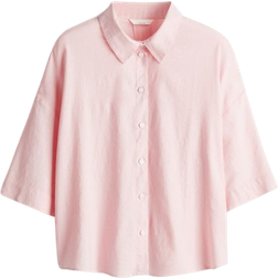 H&M Linen Blend Shirt - Light Pink