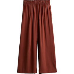 H&M Cropped Pull On Trousers - Rust Red