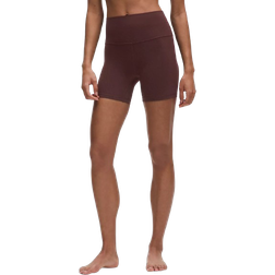 Lululemon Align High Rise Short 6" - Linear Wordmark Goodnight Plum Multi