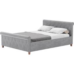 Lark Manor Caceres Bed Light Grey 5' 158x225cm