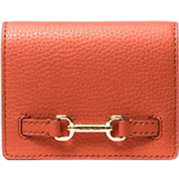 Michael Kors Carson Small Pebbled Leather Wallet - Red Clay