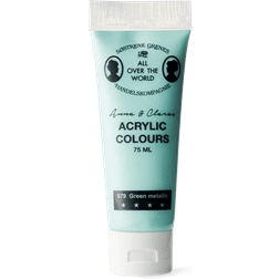 Søstrene Grene Acrylic Colours Green Metallic 75ml