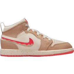 Nike 1 Mid SE Shoes - Desert/Fusion Red