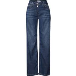 Cecil Wide Leg Jeans - Blau