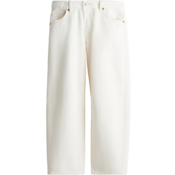 H&M Barrel High Cropped Jeans - Cream