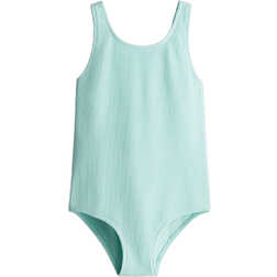 H&M Strukturmönstrad Baddräkt - Turkos