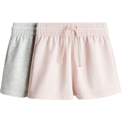 H&M Sweatshorts 2-pack - Grey Marl/Pink (1236061016)