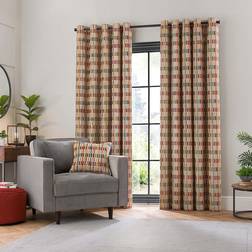 Dunelm Pelosa Cut Velvet Eyelet MultiColoured 228x228cm