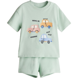 H&M Baby 2-Piece Cotton Set - Green