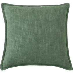 Dunelm Westcott Cotton Velvet Slub Square Cushion Complete Decoration Pillows Green (43x43cm)