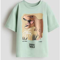 H&M T-shirt Med Tryck - Ljusgrön/Jurassic World