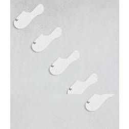 River Island Mens 5 Pack Trainer Liners - White