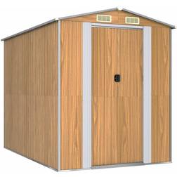 Dakota Fields Ashi 6 ft W x 9 ft D Galvanised Steel Apex Garden Shed 192cm W x 274cm D x 223cm H (Building Area )