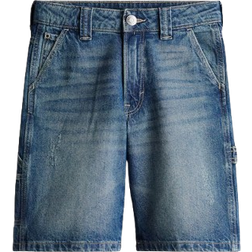 H&M Carpenter Shorts in Loose Fit - Dark Denim Blue (1273026004)