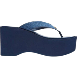 Coach Sculpted C Platform - Denim/Deep Blue