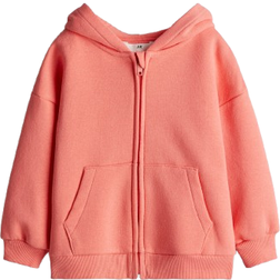 H&M Oversized Zip-Through Hoodie - Red