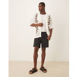 ASOS DESIGN Mid Length Pull On Chino Short - Black