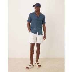 ASOS DESIGN Hvide Mellemlange Pull-On Shorts - Hvid