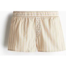 H&M Dame Pull On-Shorts I Bomuld - Beige
