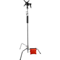 Flashpoint 10' C Stand with Turtle Base and Monitor Mount