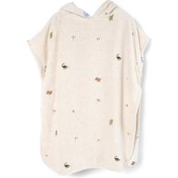 Filibabba Strandponcho M Broderi 12-60 m Klar