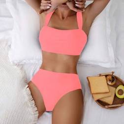 Shein Einfarbiger Bikini Badeanzug