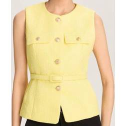 Shein Damen Lässig Pendler Weste mit Gürtel