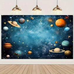 Shein Multipurpose Polyester Space Themed Backdrop
