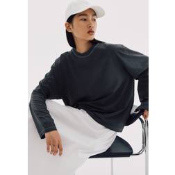 H&M Long-sleeved Jersey Top - Grey