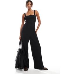 Only Sort Jumpsuit Med Rynker
