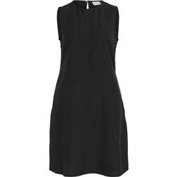 Vila O-Neck S/L Short Dress - Black