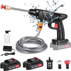 Temu 200W 30Bar Cordless High Pressure Cleaner Washer Spray Water Gun