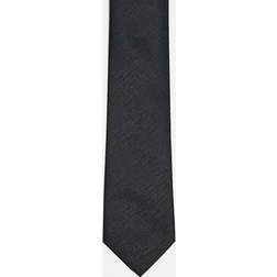 French Connection Plain Woven Tie - Black
