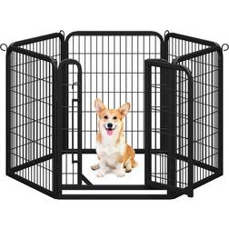 Yaheetech 80cm Dog Pen Black Extra Small