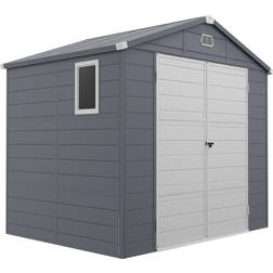 ClassicLiving Mazzariello 8 ft W x 6 ft D Dome Garden Shed 240cm W x 190cm D x 228cm H (Building Area )