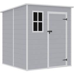 Dakota Fields Cath 6ft W x 6ft D Plastic Pent Tool Shed 181cm W x 170.5cm D x 197cm H (Building Area )
