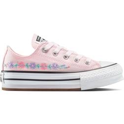 Converse Pale Pink All Star Lo EVA Lift Girls Junior Trainers