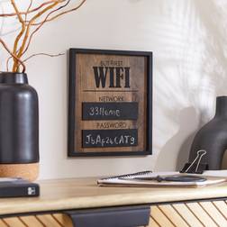 Dunelm Fulton Blackboard WiFi Plaque Notice Board
