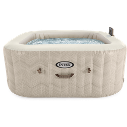 Intex Aufblasbarer Whirlpool Chevron Deluxe Square Bubble 175x175cm