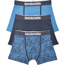 Lambretta Mens Paisley Boxer Shorts - Navy