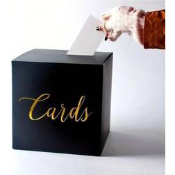Shein Black And White Foil Design Gift Card Box
