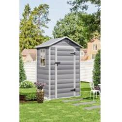 Living and Home Garden Plastic Storage Shed with Lockable Hinged Door One Size (Building Area )