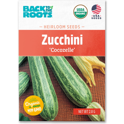 Back To The Roots Organic Summer Squash Zucchini Cocozelle 1 Seed Packet