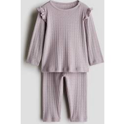 H&M Printed Cotton Pyjamas - Purple