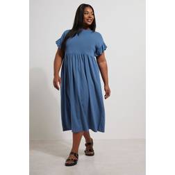 Yours Curve Frilled 100% Cotton Midaxi Dress